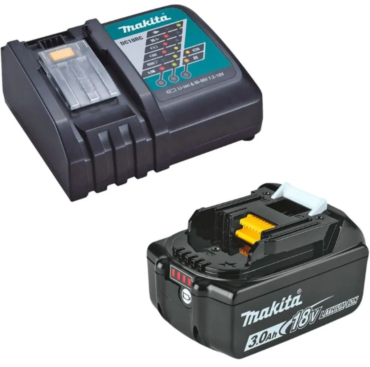 Makita DC18RC 18V Fast Charger & BL1830 Battery