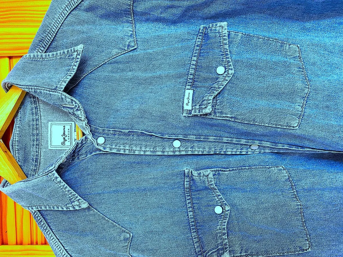Vintage Cowboy Denim with stud buttons - Image 2
