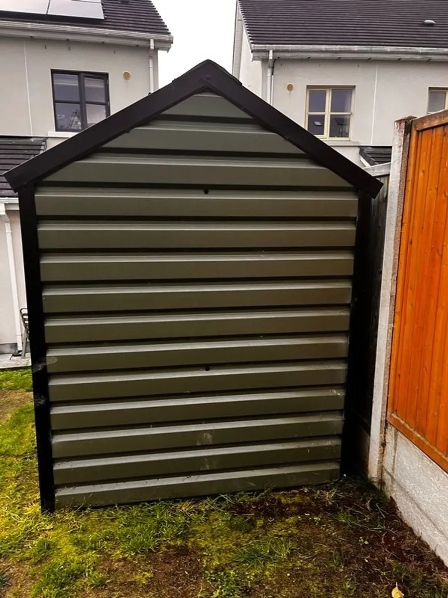 high-quality Irish-made PVC-coated galvanised-steel garden shed, - Image 2