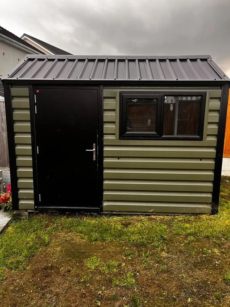 high-quality Irish-made PVC-coated galvanised-steel garden shed, - Image 3