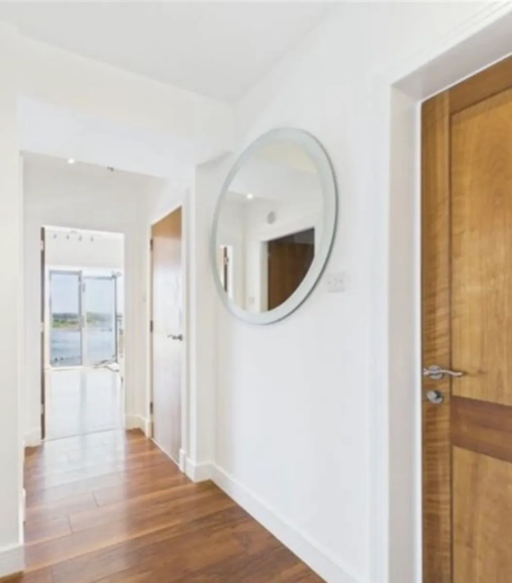Modern Round Mirror - Image 1