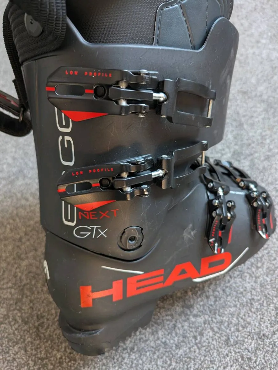 HEAD Next Edge GTX Men's Ski Boots - Black & Red - Image 1