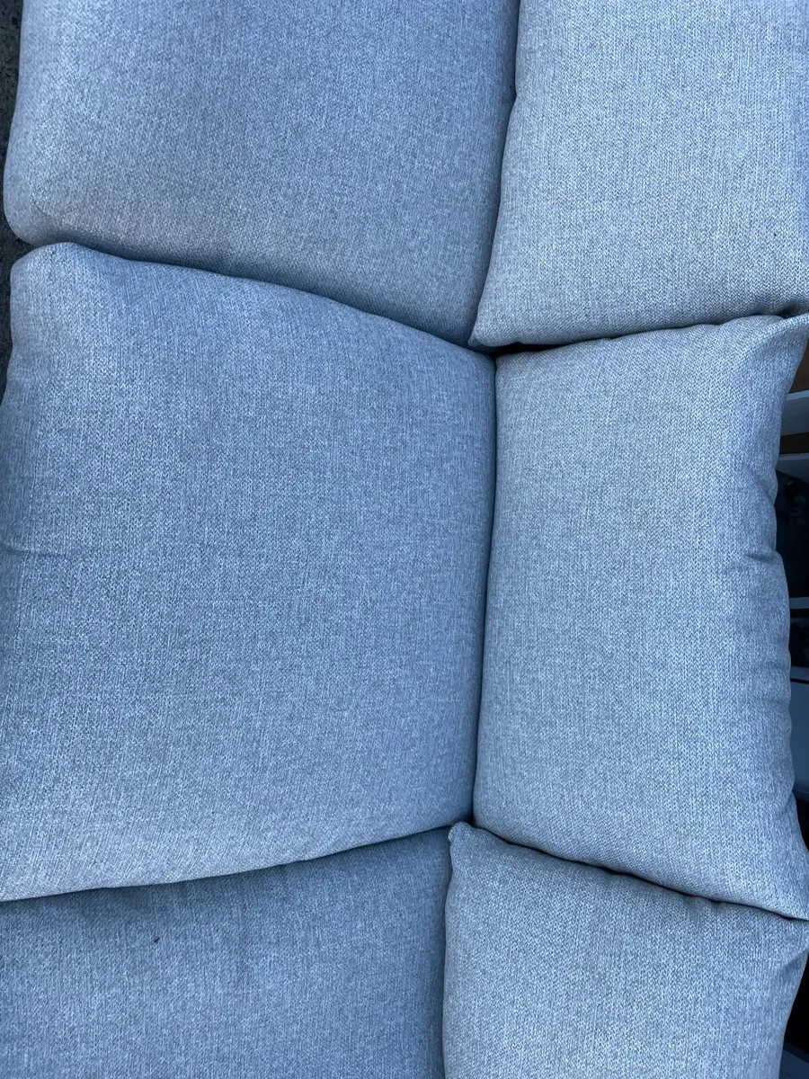 Dfs Grey Corner L shaped sofa with footstool - Image 3