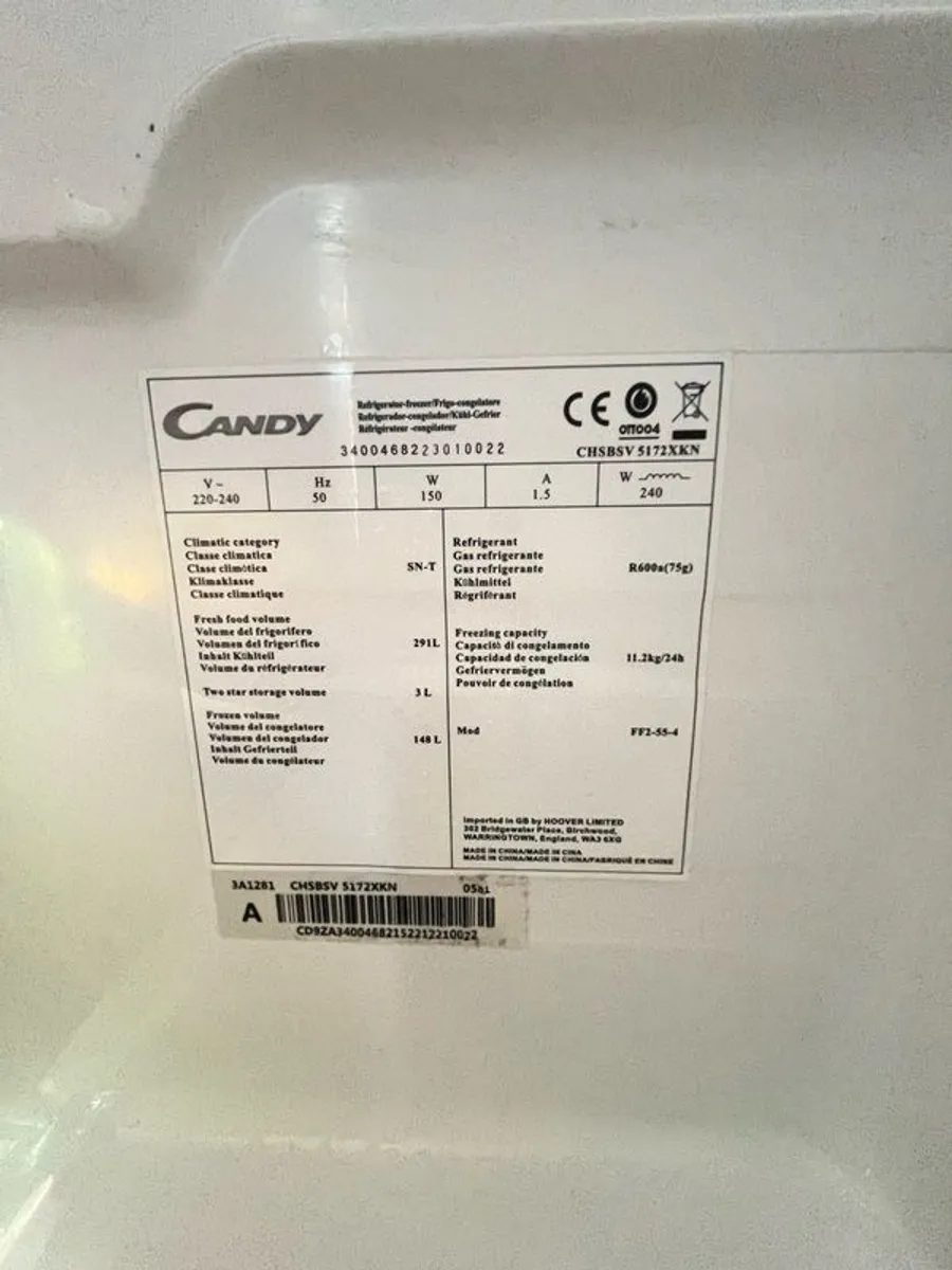 Candy American-Style Fridge Freezer - Image 3
