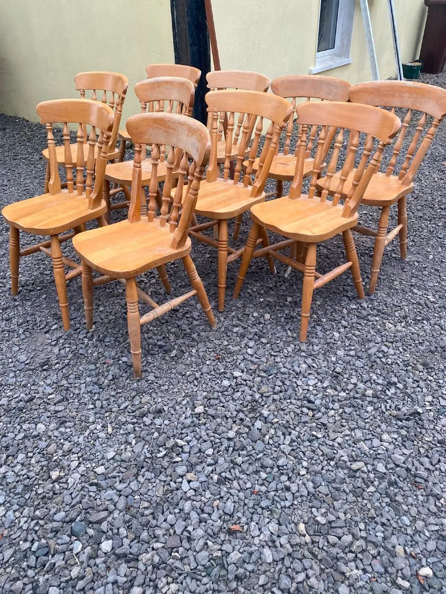Antique kitchen chairs - Image 4
