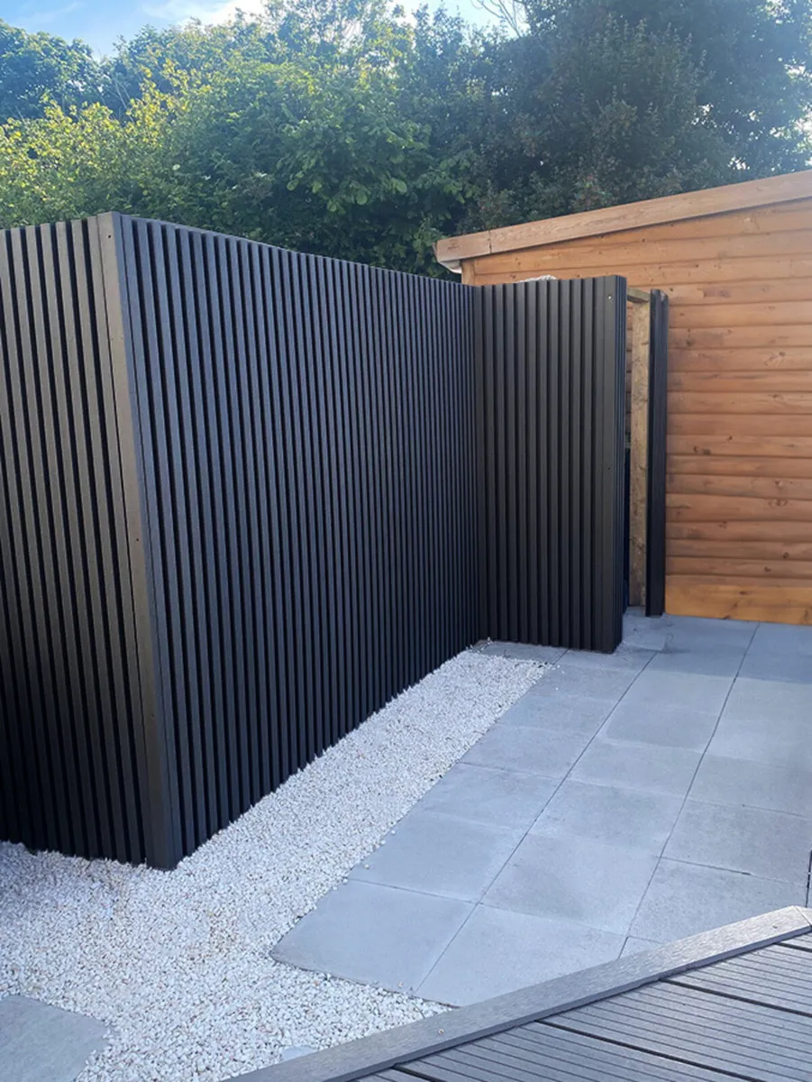 Black composit wall panels - Image 1