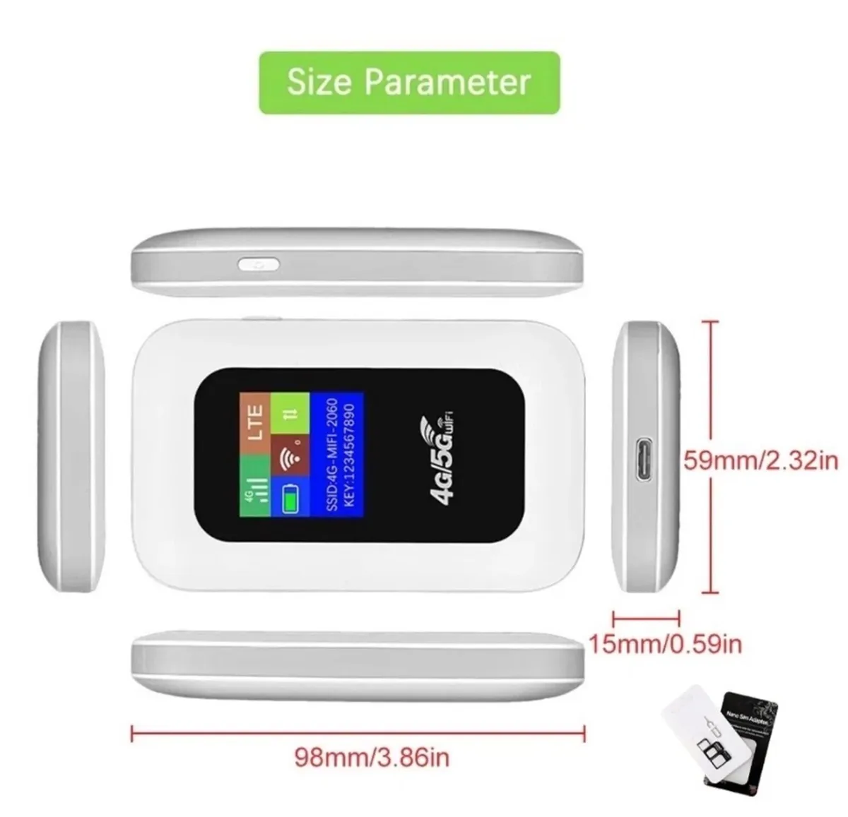 Portable LTE Wireless WiFi Router Mobile Broadband - Image 3