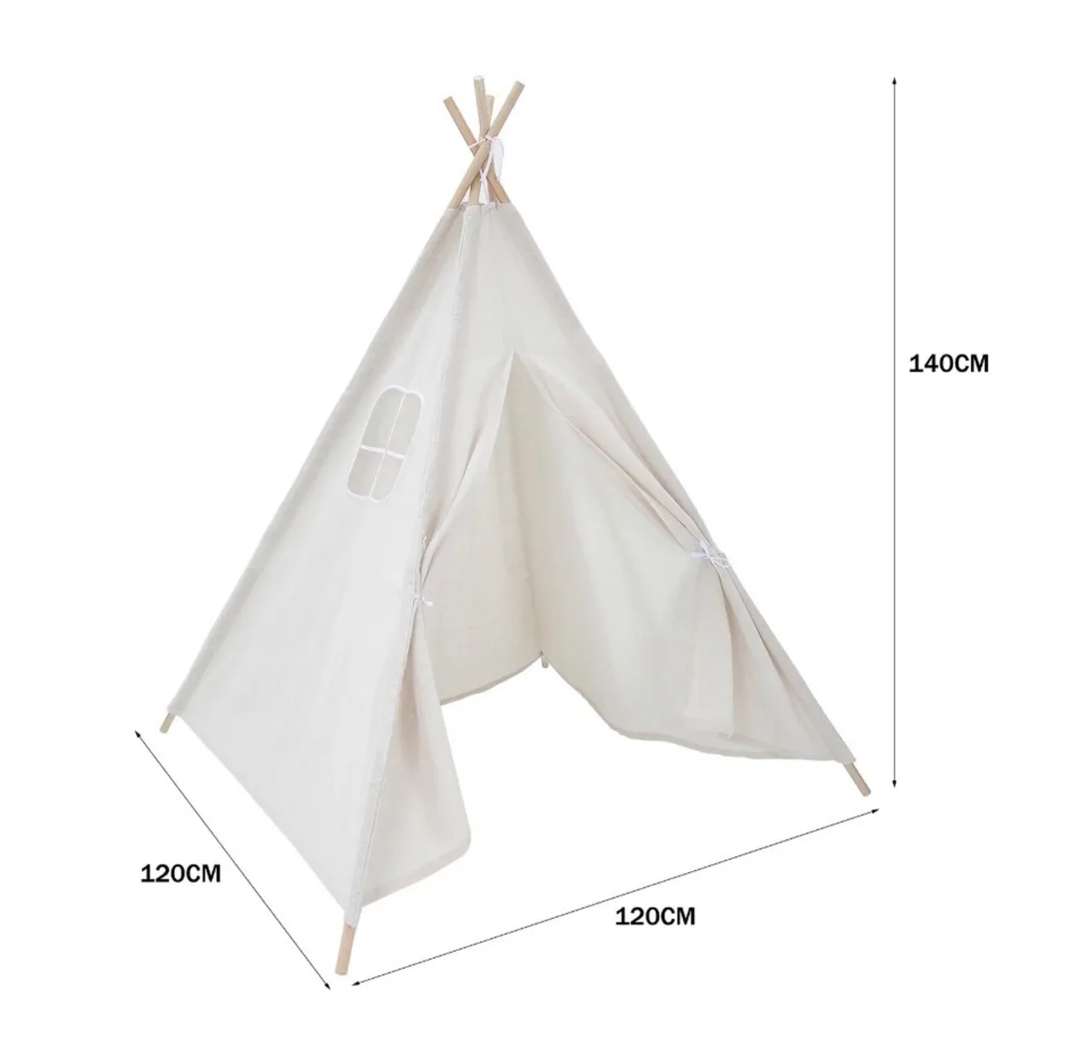 Kids Teepee Canvas Tent NEW - Image 4