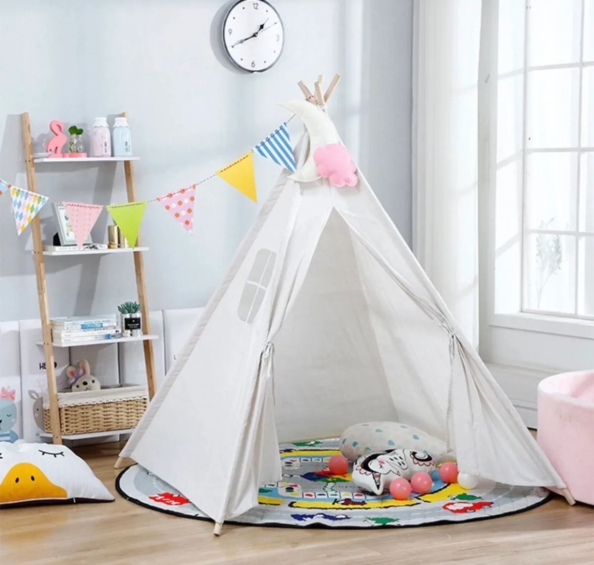 Kids Teepee Canvas Tent NEW - Image 1
