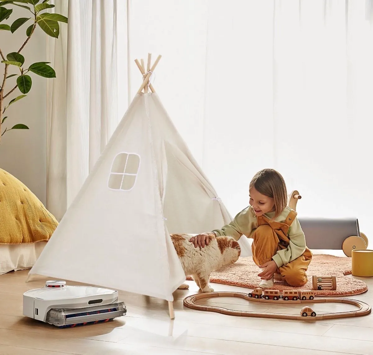 Kids Teepee Canvas Tent NEW - Image 2
