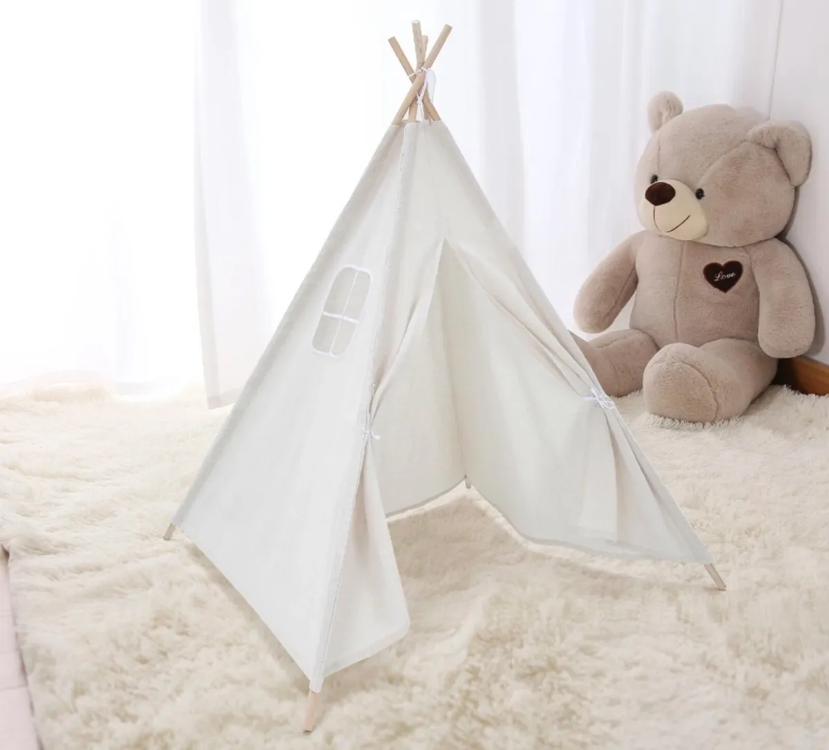 Kids Teepee Canvas Tent NEW - Image 3