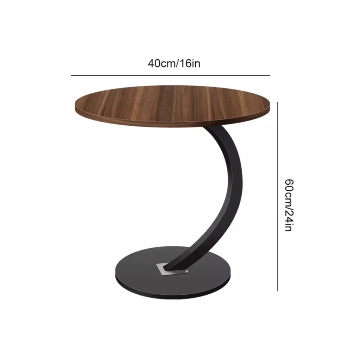 New C Shaped Coffee Table Sofa Side End - Image 4