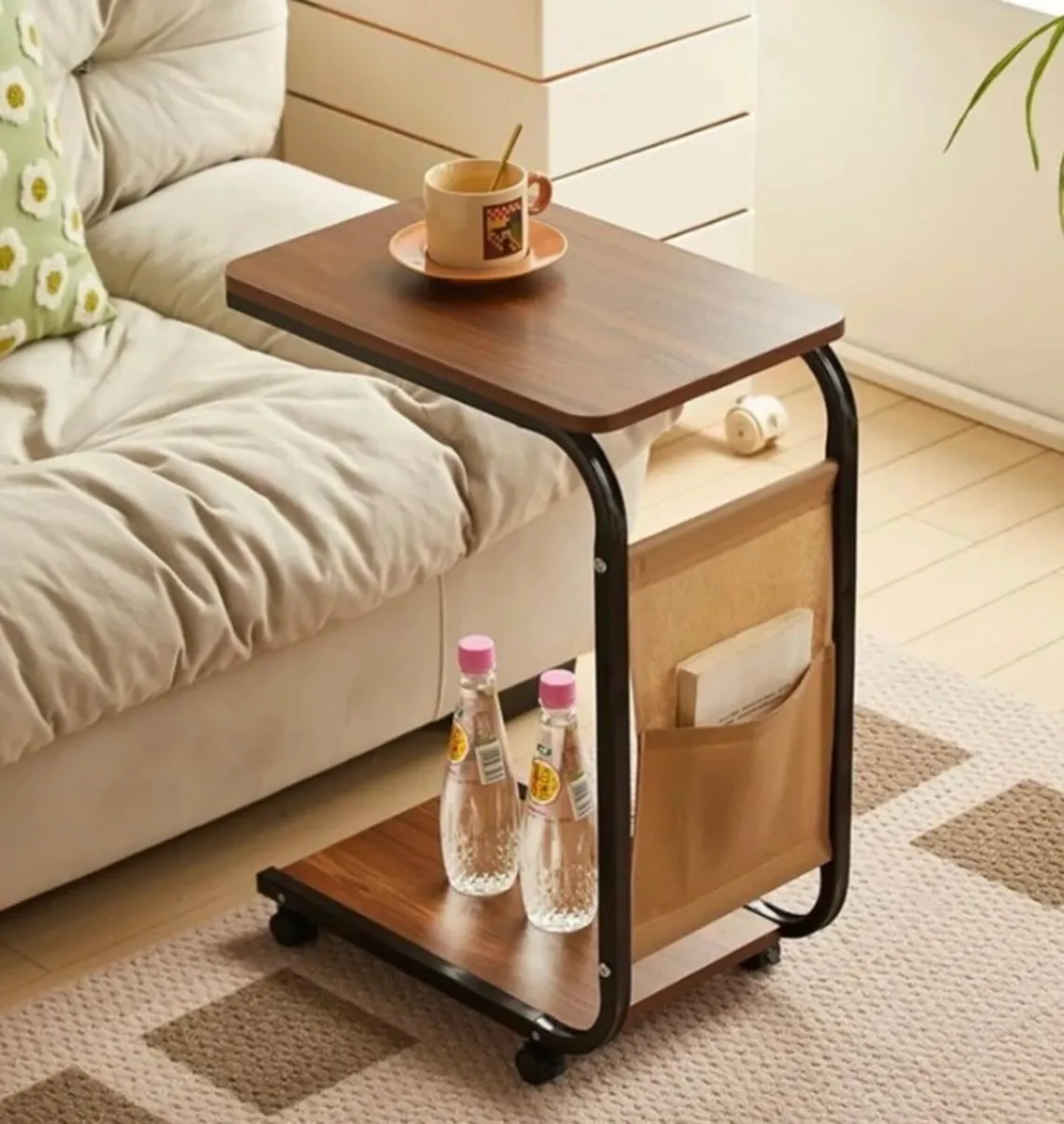 New C Shaped Sofa Side End Coffee Table - Image 1