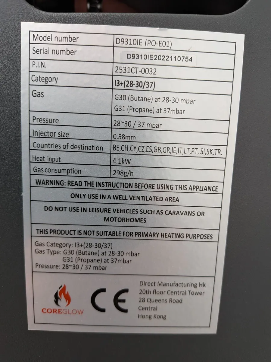 Gas heater Coreglow propan - Image 2
