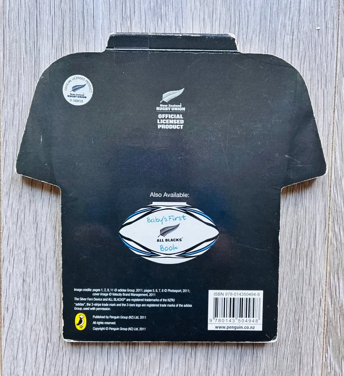 Rare Shape Official NZ All Blacks Rugby Baby Board - Image 4