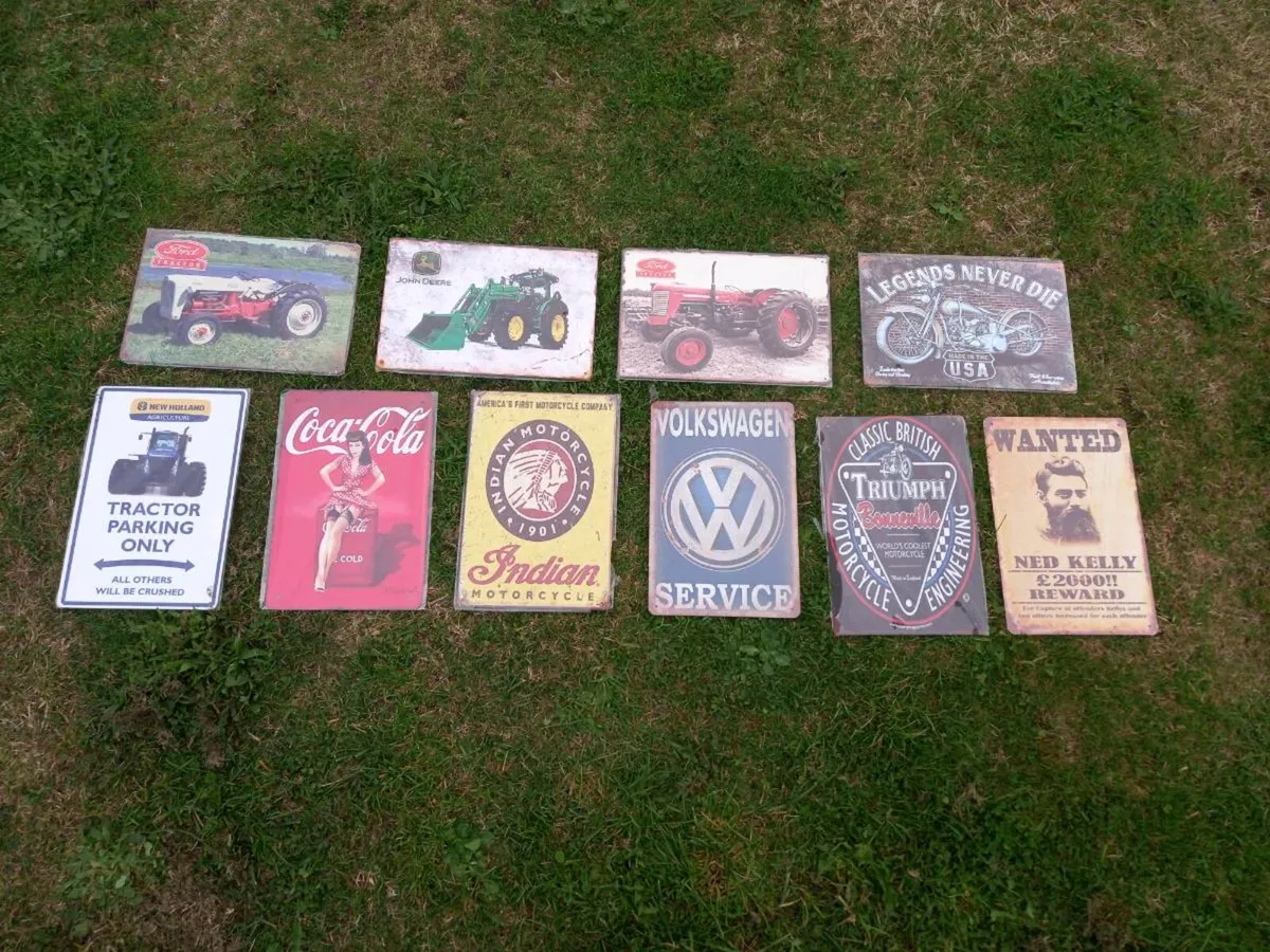 Tin Signs - Image 1