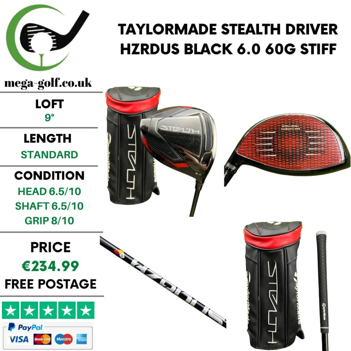 Taylormade Stealth Driver / 9° / Stiff - Image 1
