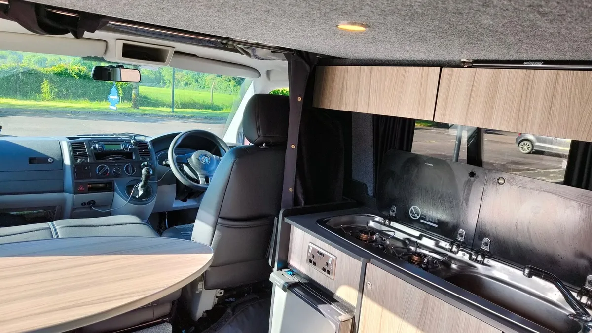 2010 VW T5 Campervan – Austops Roof | RIB Bed - Image 2