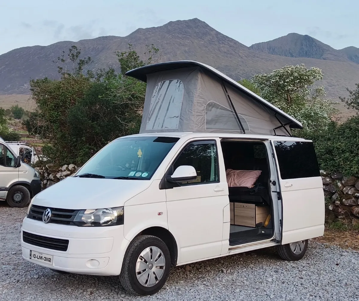 2010 VW T5 Campervan – Austops Roof | RIB Bed - Image 1
