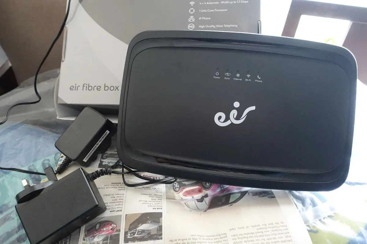 router modem,eir fibre box