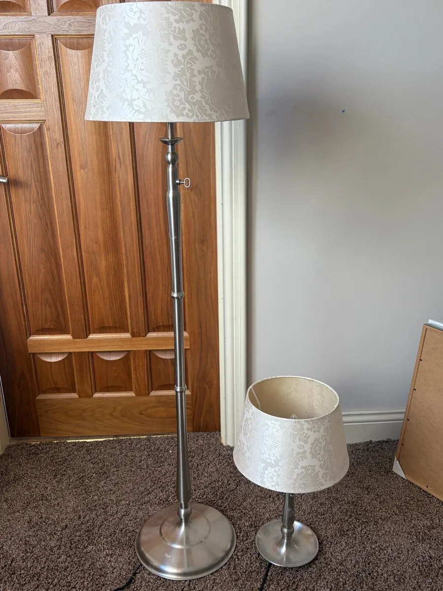 Floor Lamp & Table lamp set