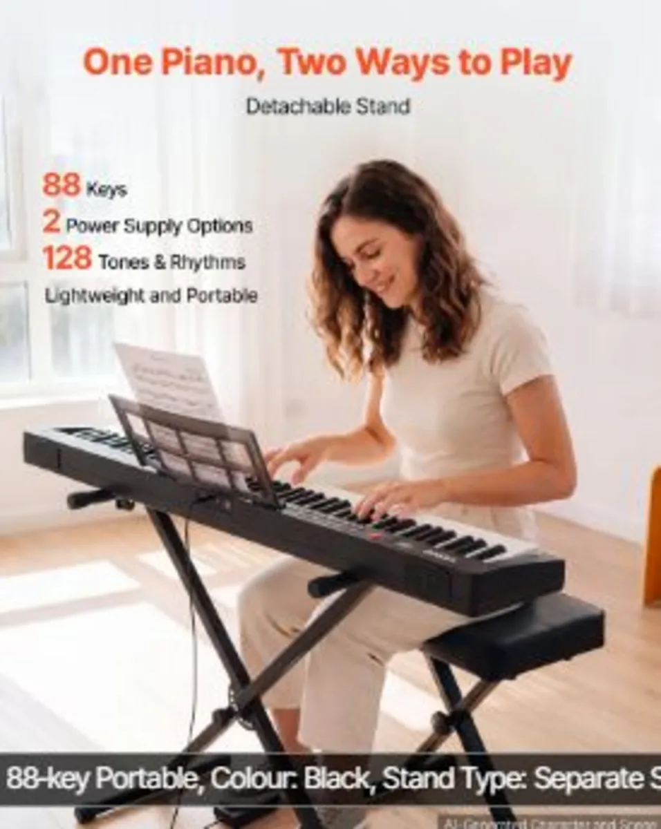 Digital Piano 88 Keys Semi Weighted Keyboard - Image 2