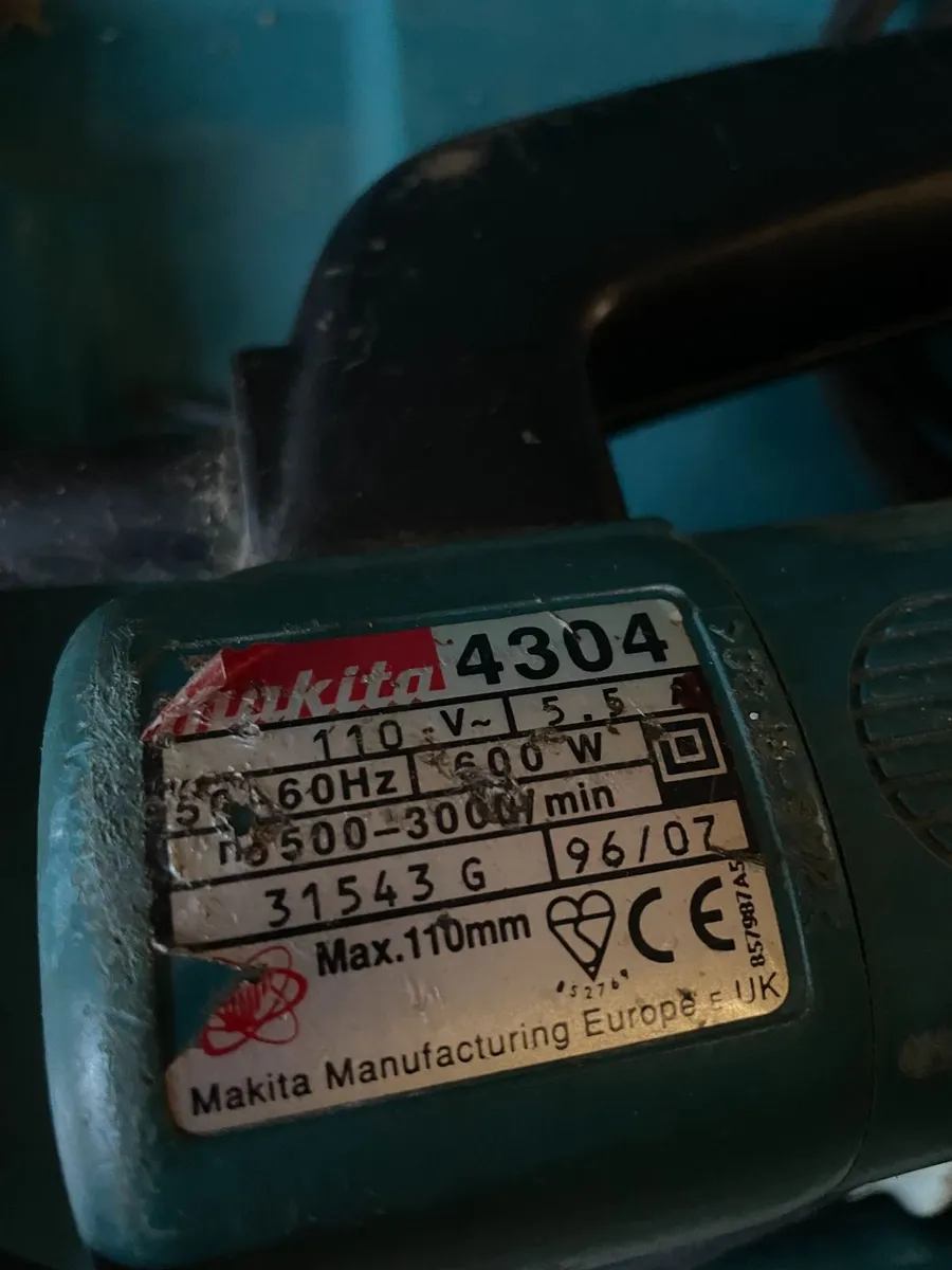 Makita 110v 4304 Jigsaw. 600w Adjustable Speed - Image 2