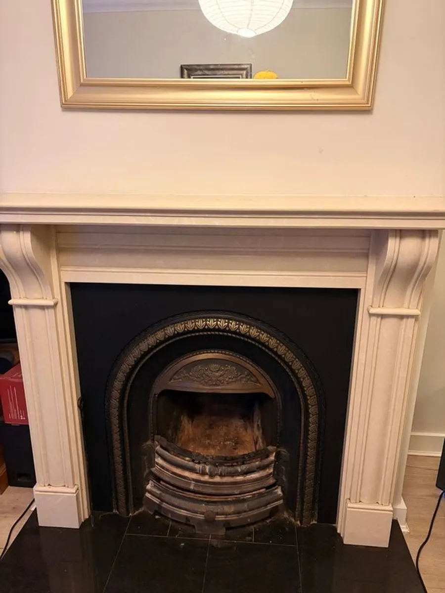 Fireplace stone with cast iron insert - Image 2