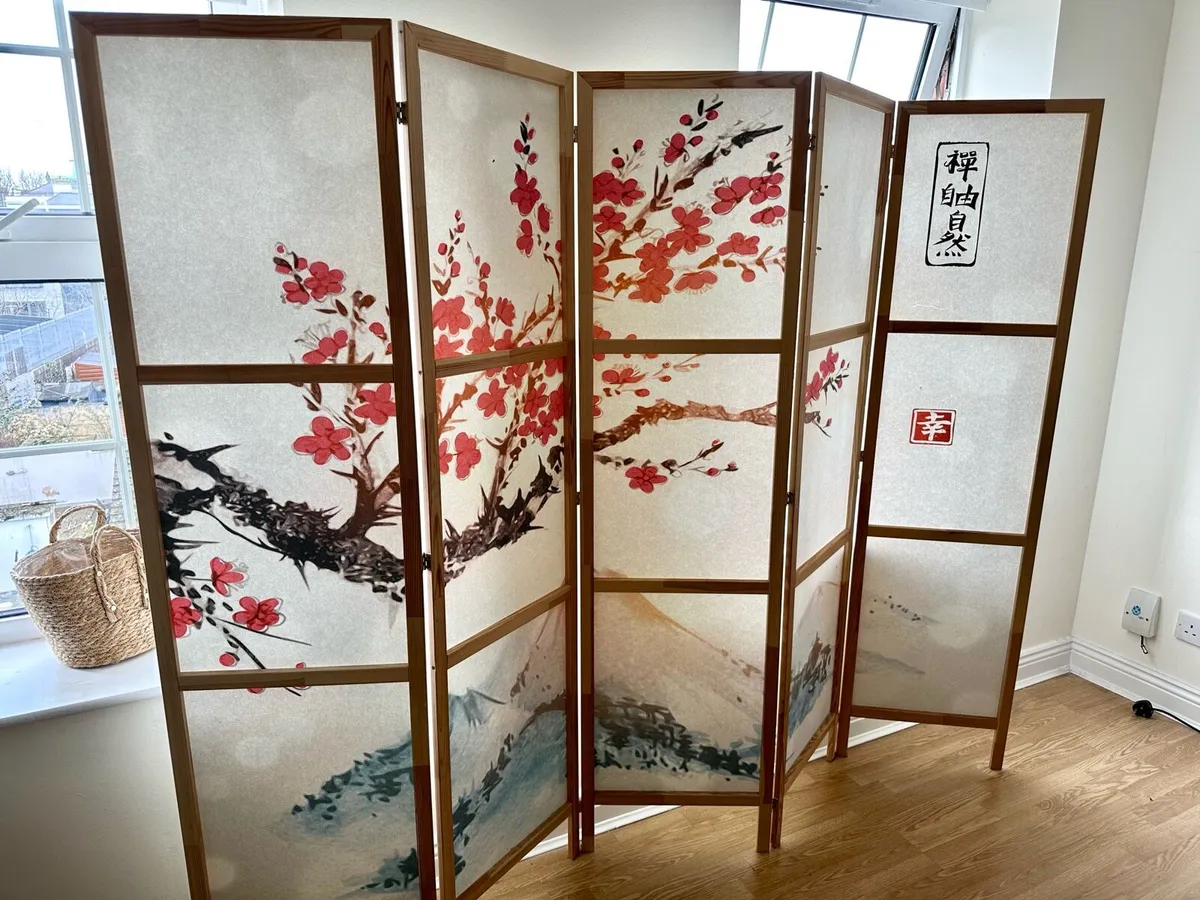 Japanese-style room divider screen - Image 1