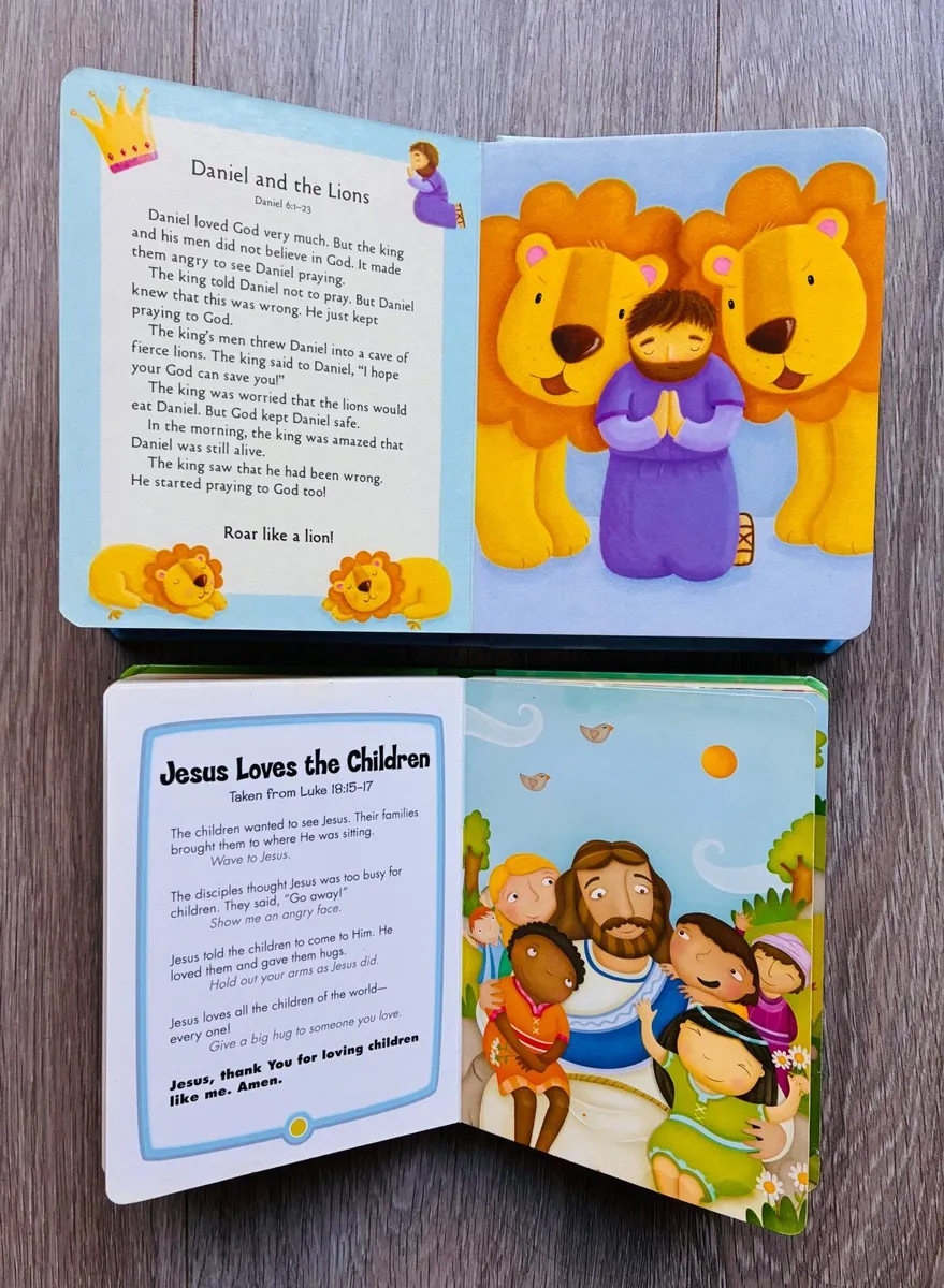 Bundle of 2 Toddler Interactive Bible Board Books - Image 2