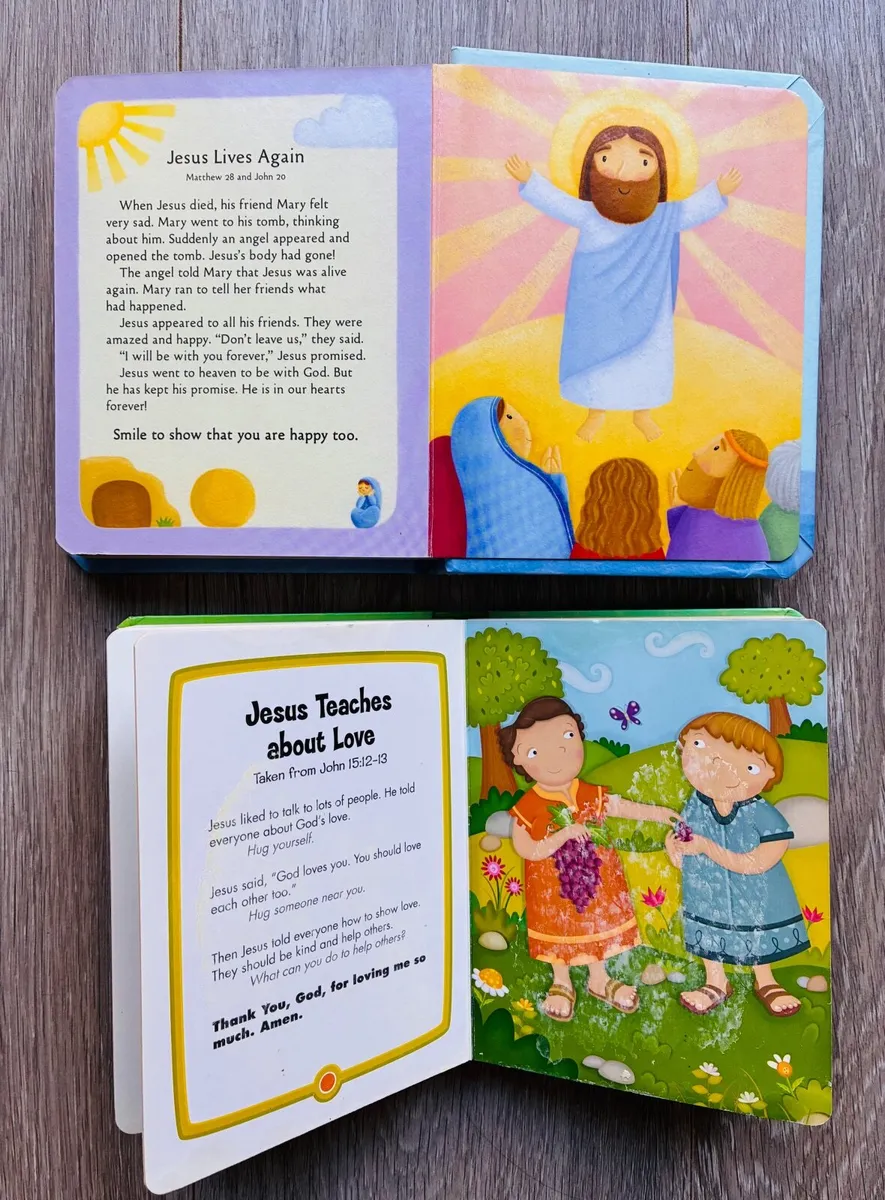 Bundle of 2 Toddler Interactive Bible Board Books - Image 3