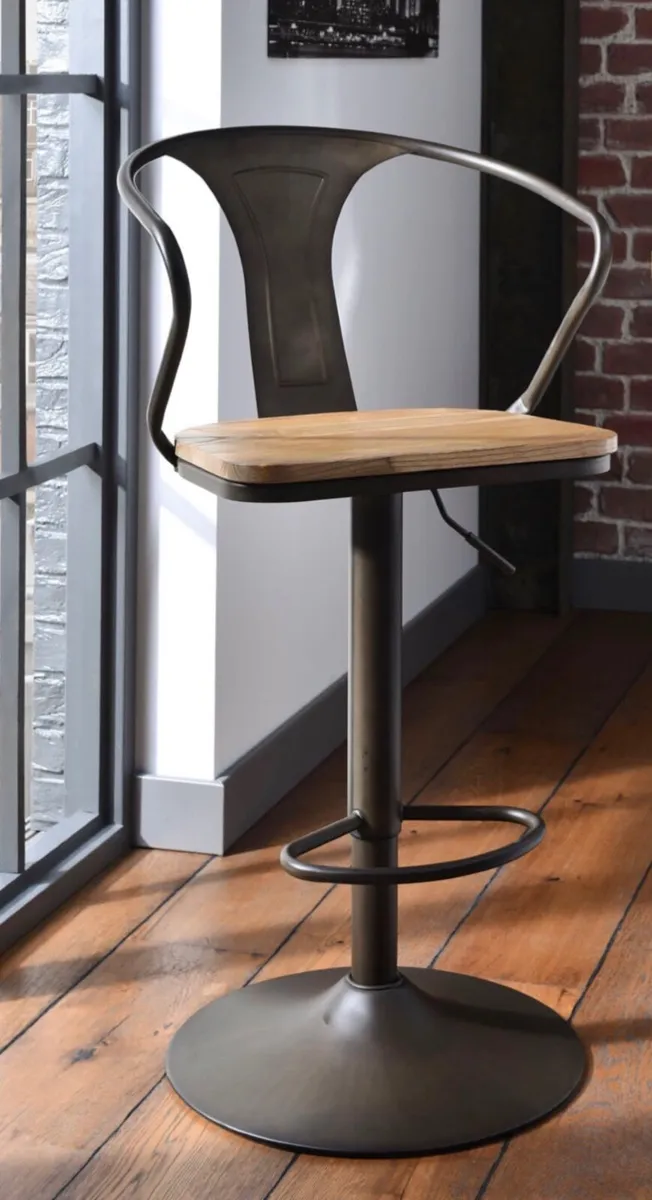 Set of 4 High Stool Bar Stool - Image 2