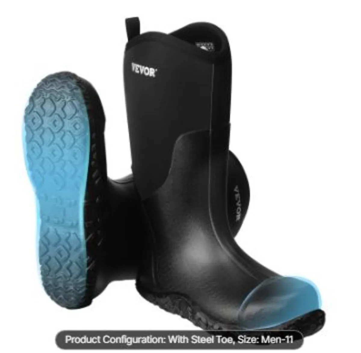 Men's Steel Toe Rubber Boots - Image 1