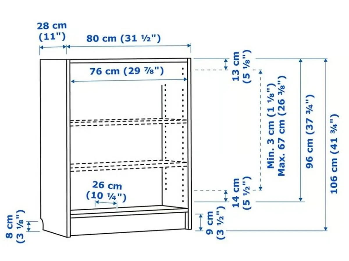 IKEA Billy Bookcase in Oak - NEW - Image 4