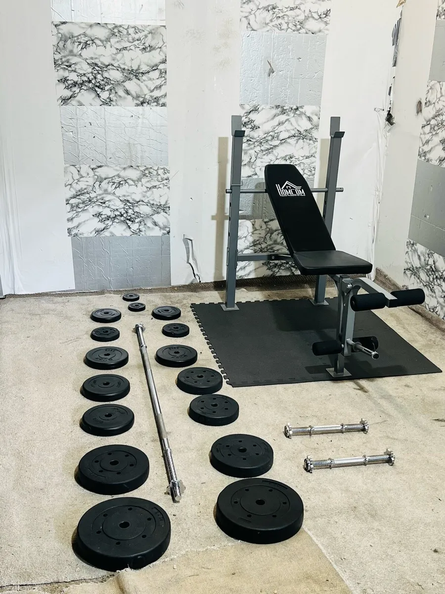 ADJUSTABLE BENCH WEIGHTS BARBELL DUMBBELLS - Image 2
