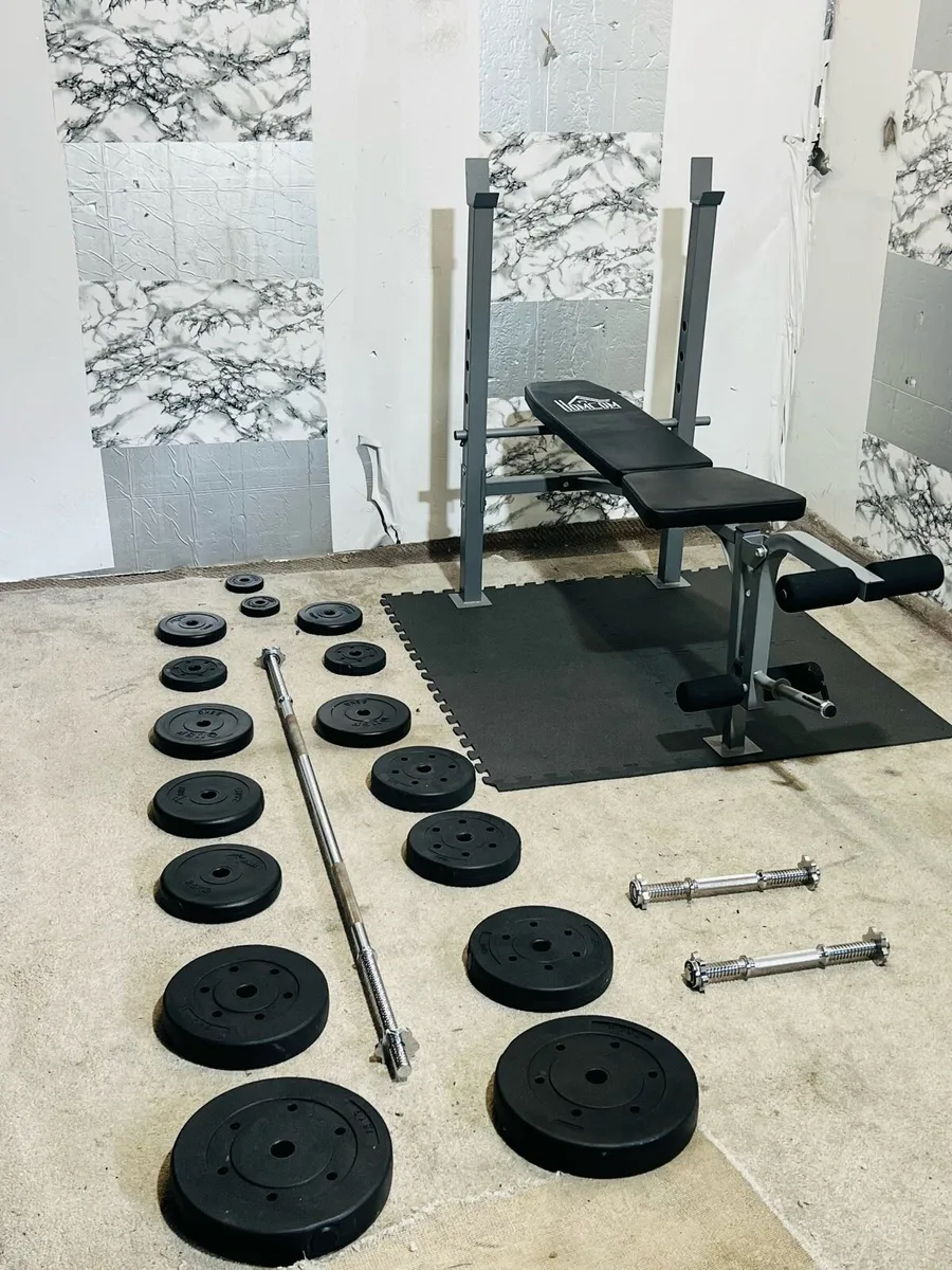 ADJUSTABLE BENCH WEIGHTS BARBELL DUMBBELLS - Image 4