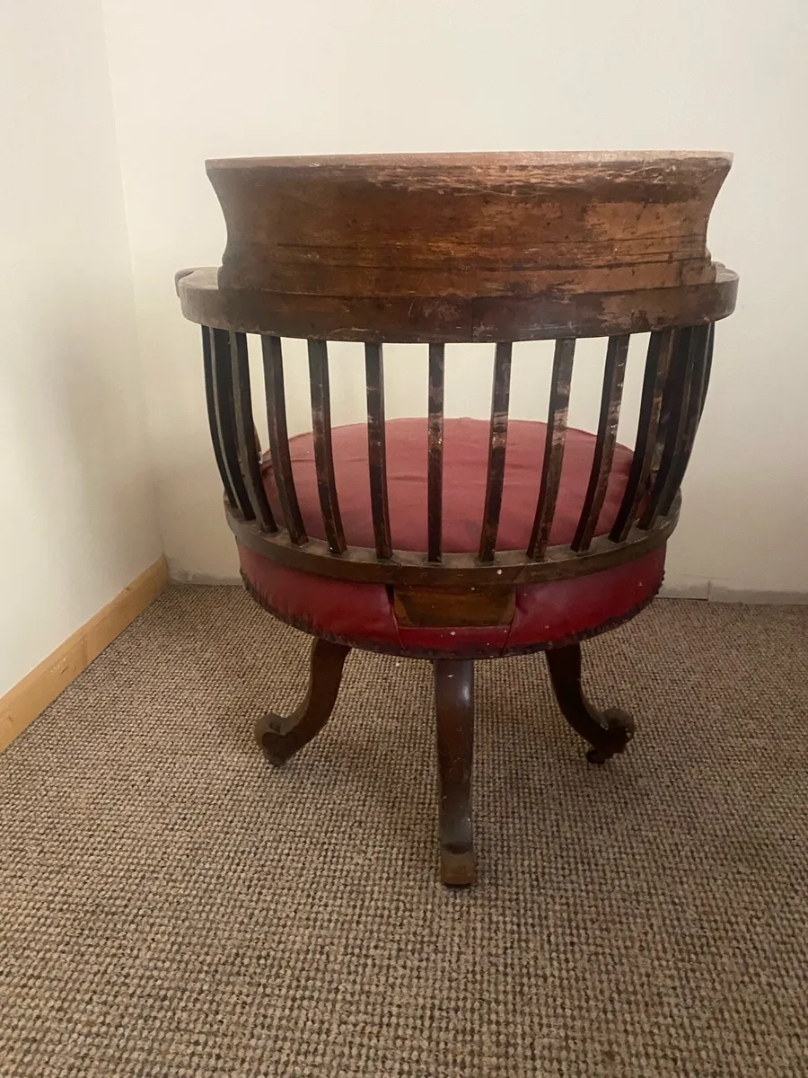 Antique Captains Chair - Image 3