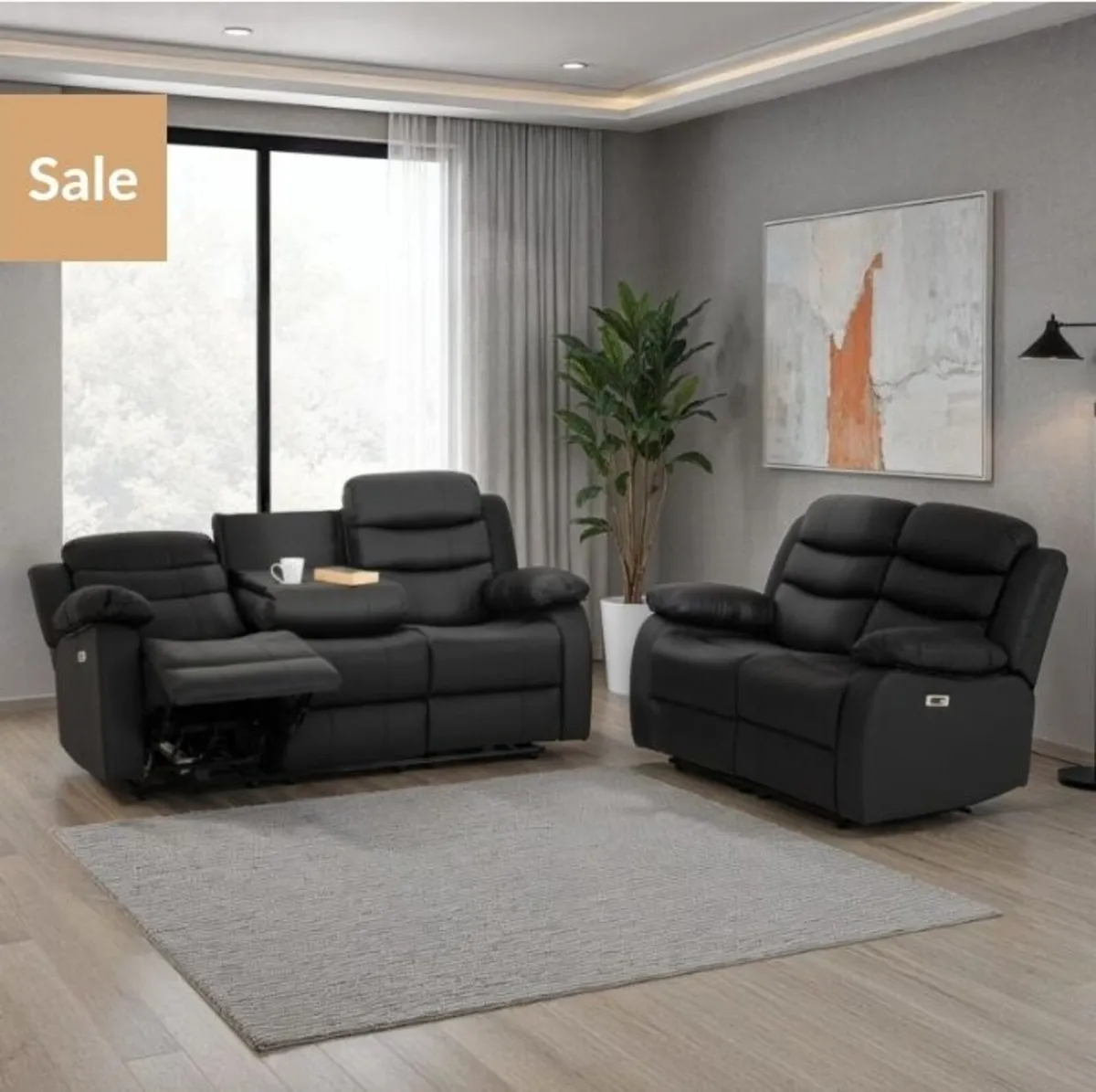 Roma 3+2 Electric Recliner Suite / 2 Colours - Image 2