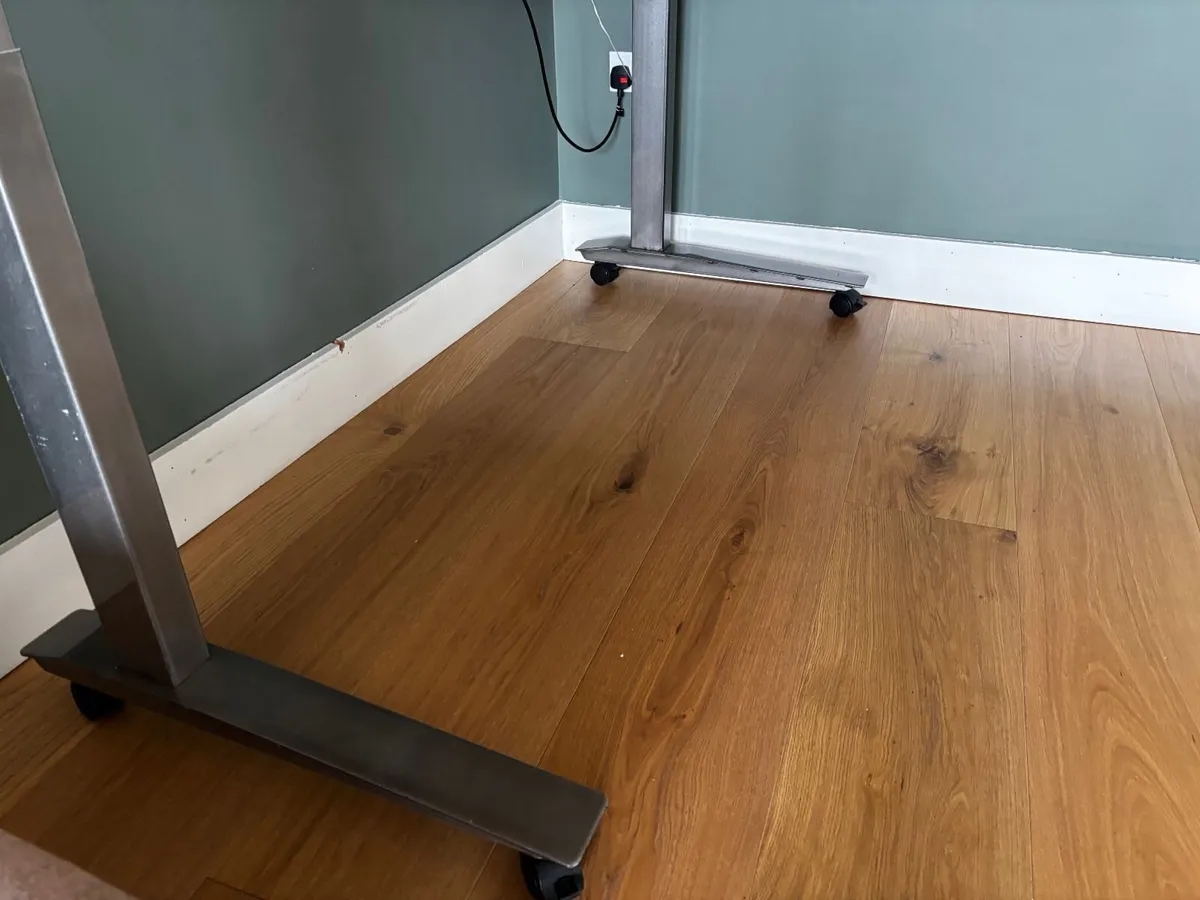 Herman-Miller Solid Oak Automatic Standing Desk - Image 3