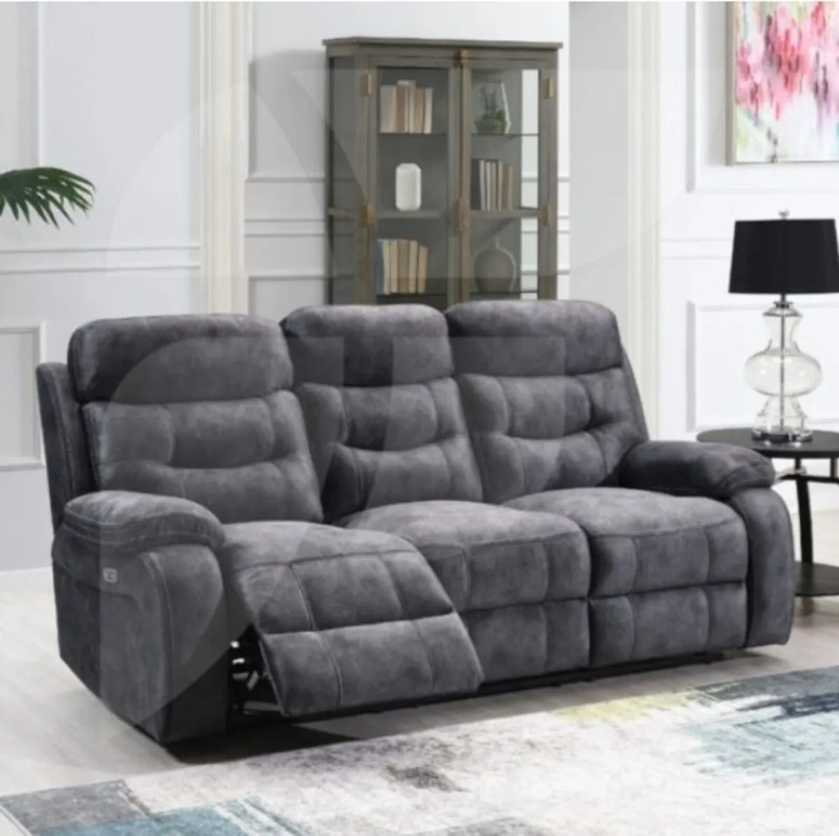 Carrie Electric Reclining 3 Seater Sofa - Image 2