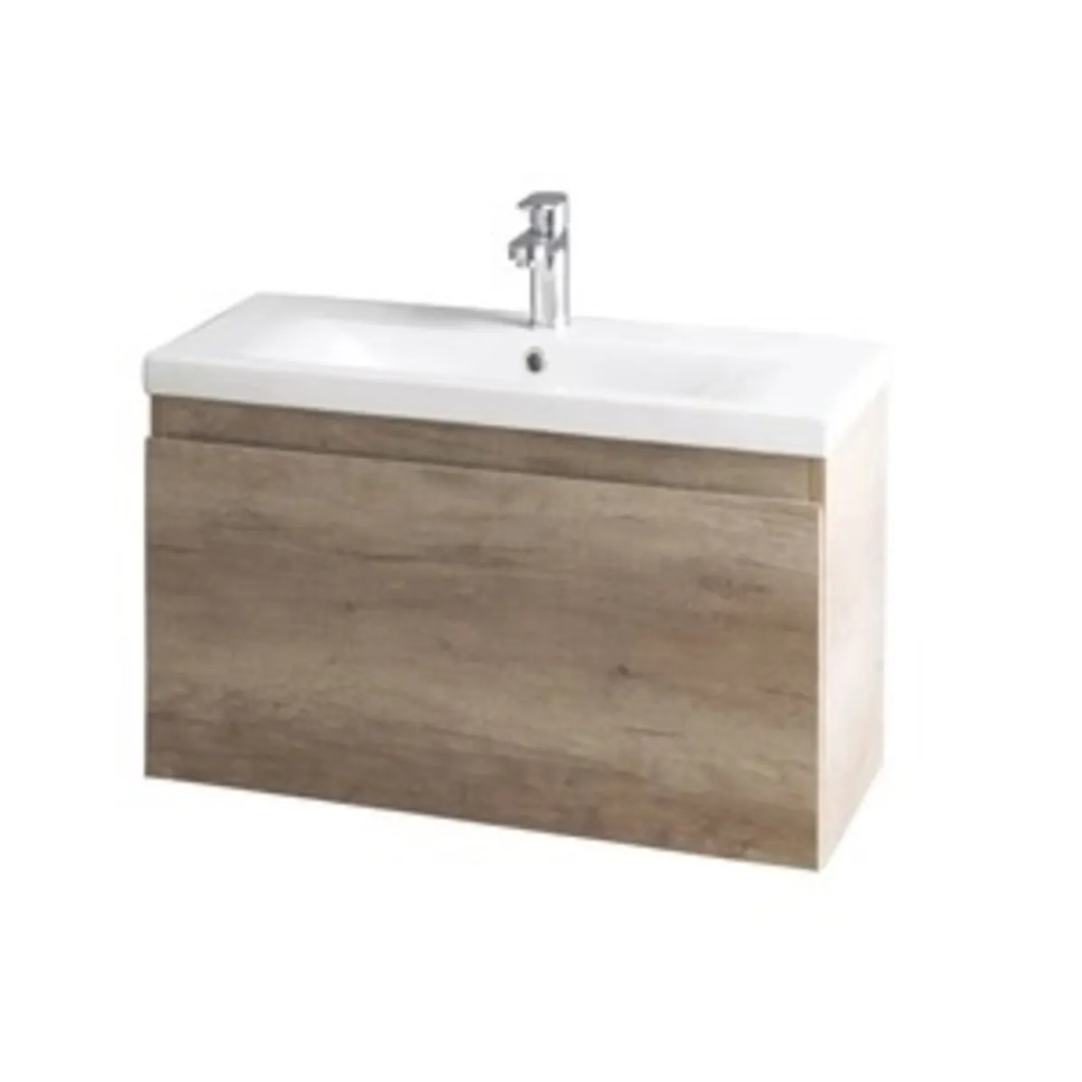 Bathroom vanity unit with matching ceramic  sink