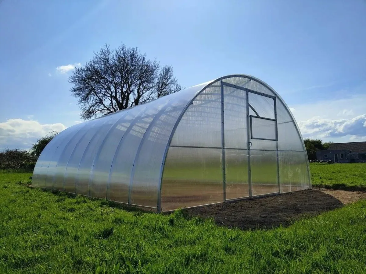SALE TITAN 4 Polycarbonate Greenhouse/Polytunnel - Image 1