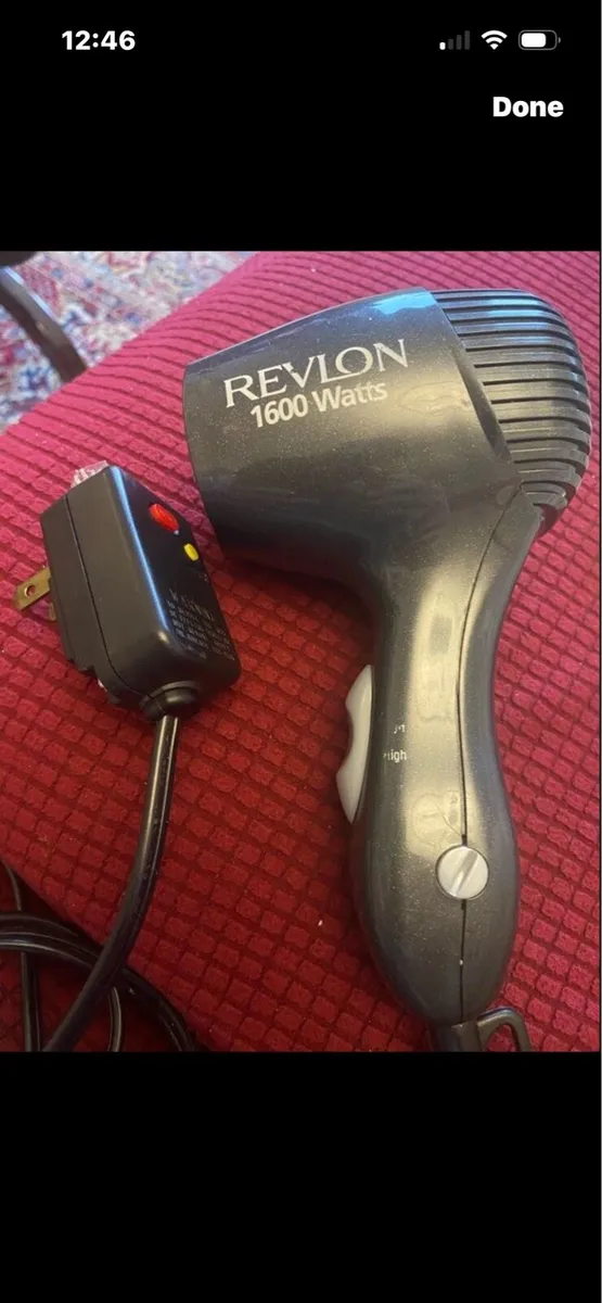 Revlon 1600 hair dryer( with US plug) - Image 1