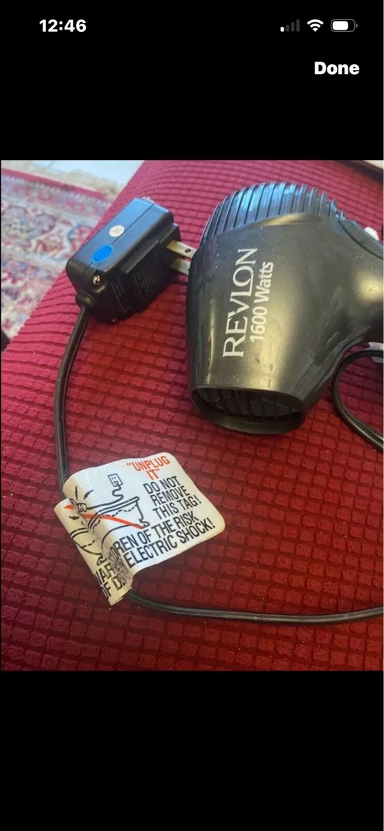 Revlon 1600 hair dryer( with US plug) - Image 4