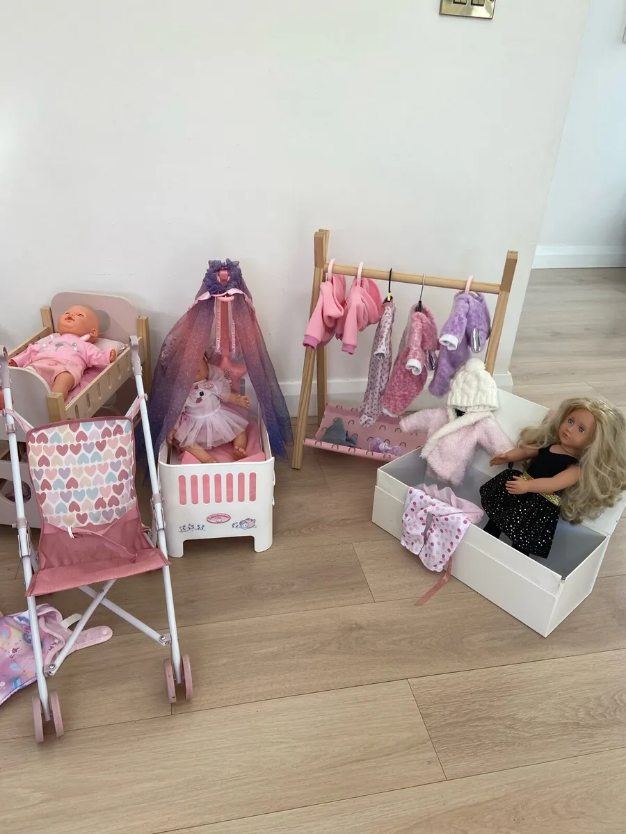Little Girls dolls and accessories Bundle - Image 2