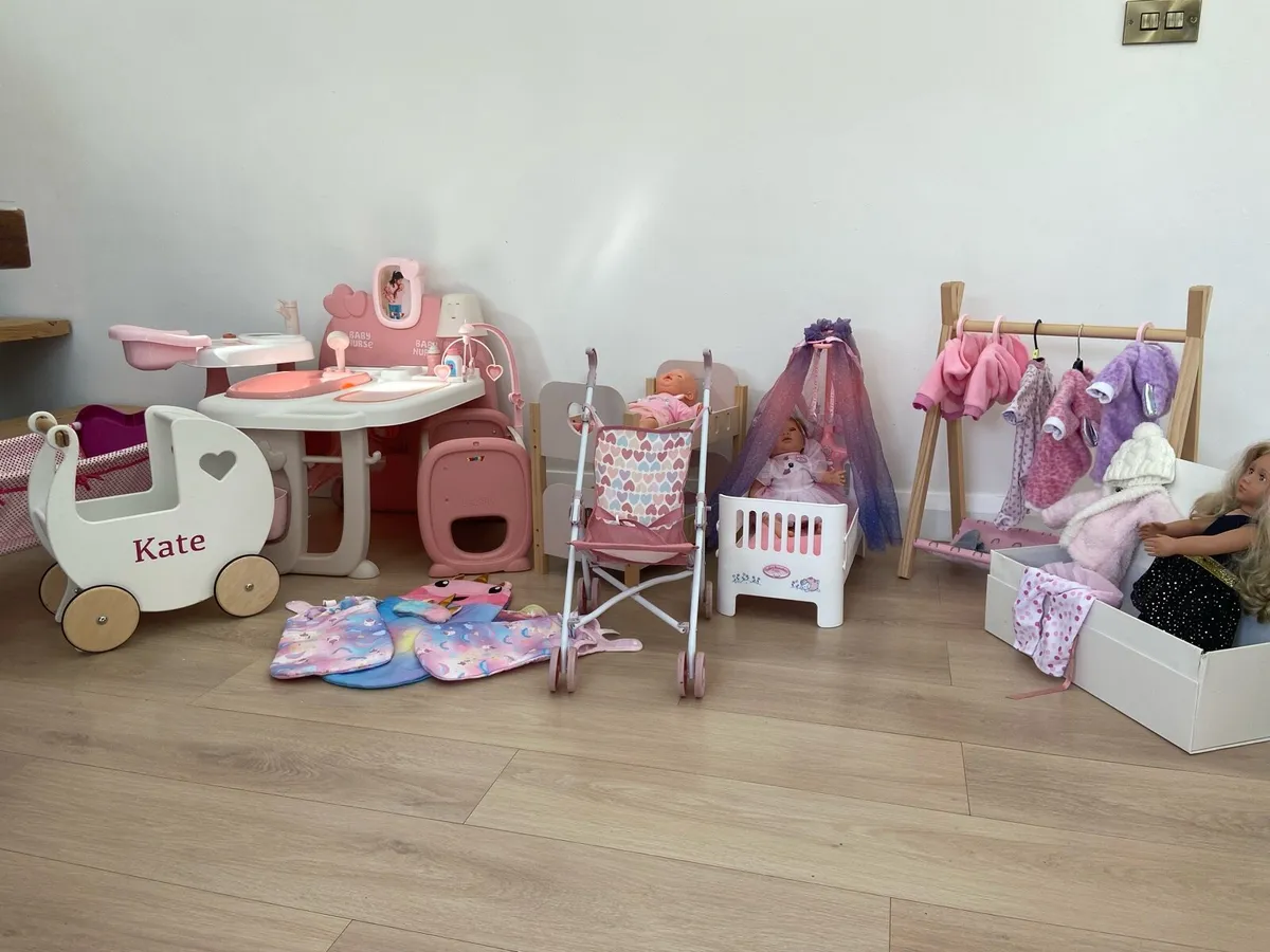 Little Girls dolls and accessories Bundle - Image 1