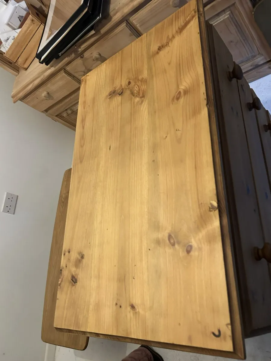 Restored Vintage 5-Drawer Pine Chest of Drawers - Image 2
