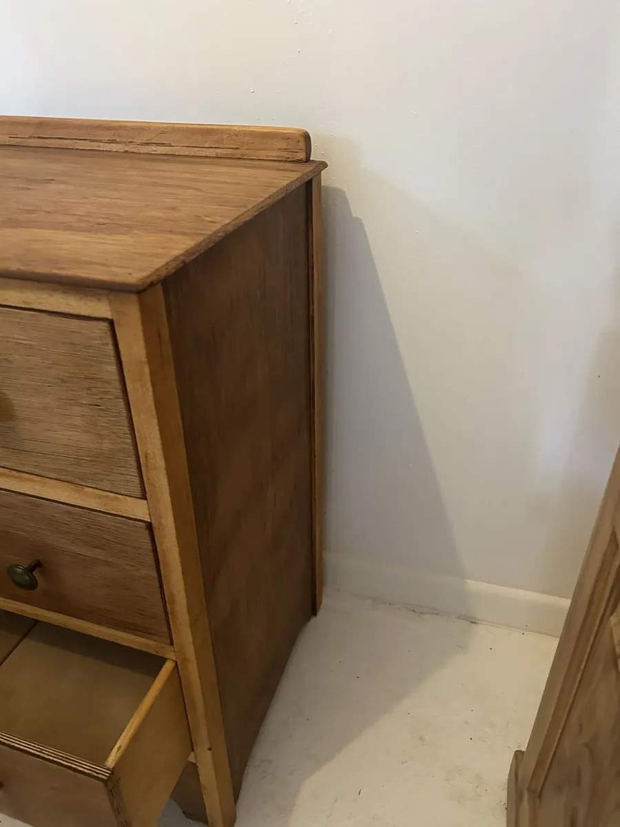 Restored Vintage 3 Drawer Chest of Drawers - Image 2
