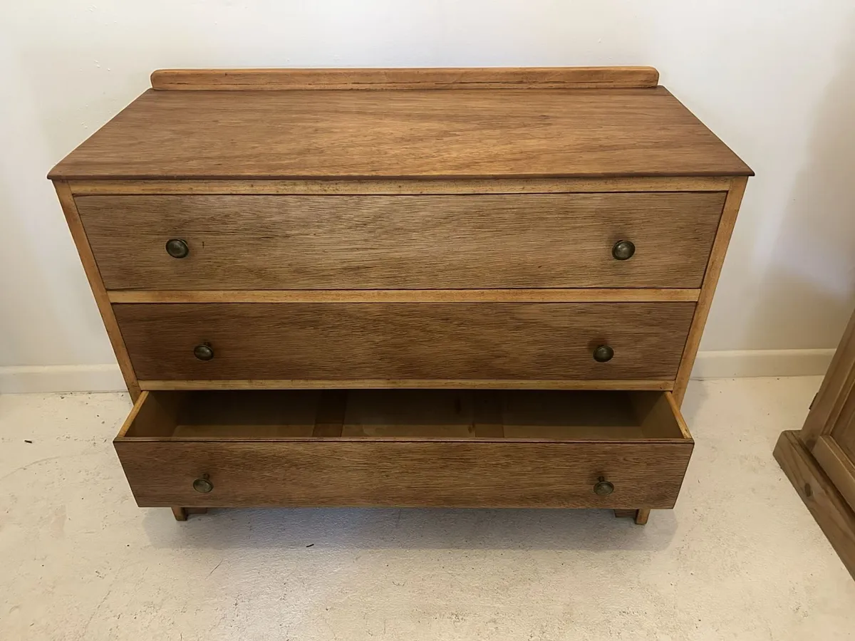 Restored Vintage 3 Drawer Chest of Drawers - Image 3