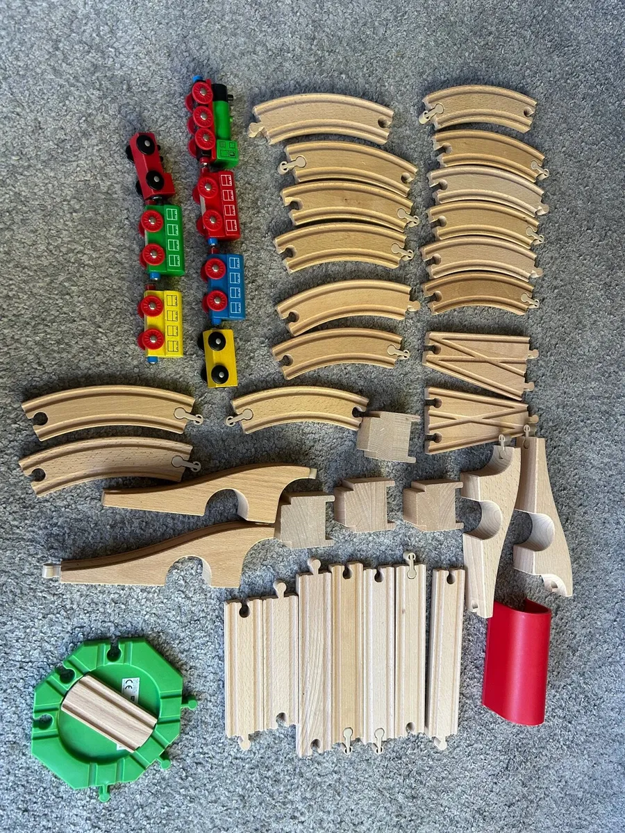 Wooden train set